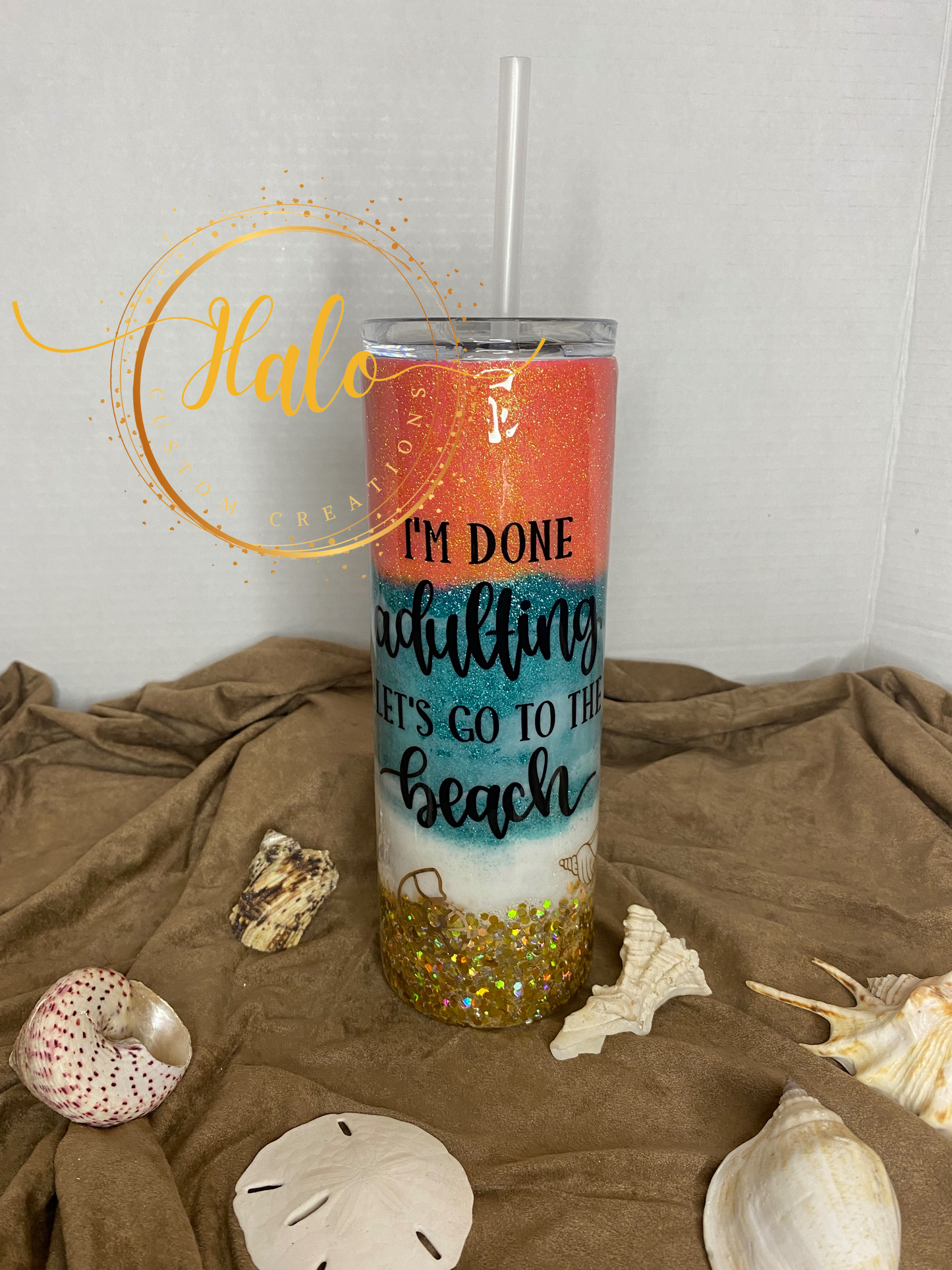 I'm Done Adulting Beach  20oz Tumbler