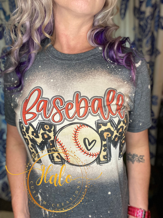 Short Sleeve Baseball Mom Shirt